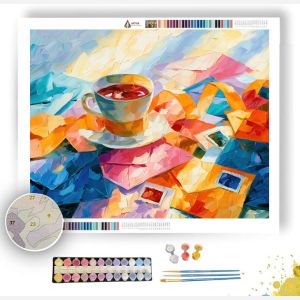 RIBBON TEACUP MANGOAIR - Paint by Numbers Full Kit