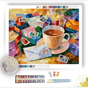 STICKER PEACHWATER TEACUP - Paint by Numbers Full Kit