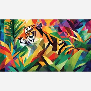 COLORFUL JUNGLE ABSTRACTION