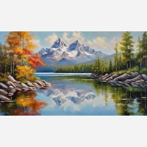 MOUNTAIN LAKE REFLECTION