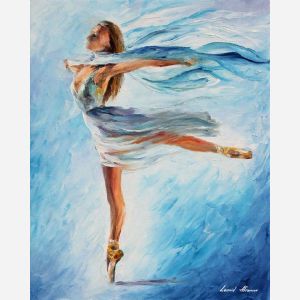 dance paintings, painting of a dancer, the sky dancer