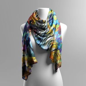 ANGRY TIGER - SILK SCARF