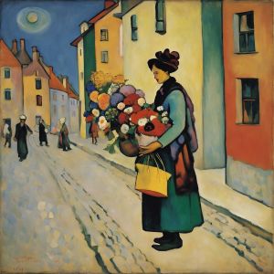 WOMAN WITH FLOWERS