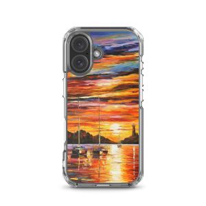 BY THE ENTRANCE TO THE HARBOR - iPhone 16 phone case