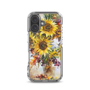 HAPPY SUNFLOWERS - iPhone 16 phone case