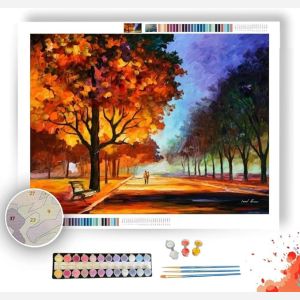 FLAMING NIGHT - Paint by Numbers Full Kit