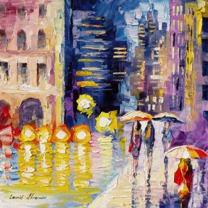 oil painting on canvas by leonid afremov, oil painting on canvas