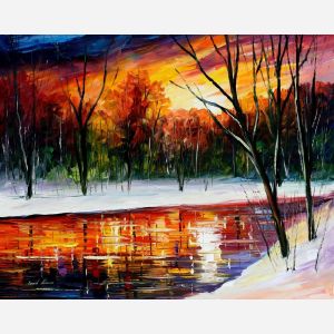 Leonid Afremov, oil on canvas, palette knife, buy original paintings, art, famous artist, biography, official page, online gallery, large artwork, impressionism, landscape, park, walk,
