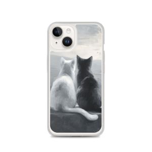 CALM EMBRACE B&W - iPhone 14 Clear case for iPhone®