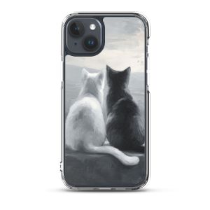 CALM EMBRACE B&W - iPhone 15 Plus Clear case for iPhone®