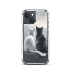 CALM EMBRACE B&W - iPhone 15 Clear case for iPhone®