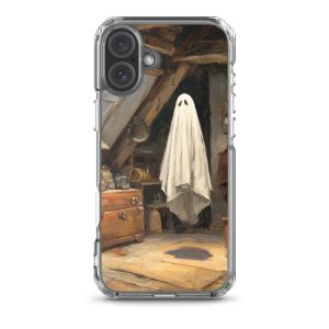 COZY ATTIC GHOST - iPhone 16 Plus Clear case for iPhone®