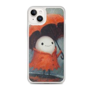 RAINY UMBRELLA GHOST - iPhone 14 Plus Clear case for iPhone®
