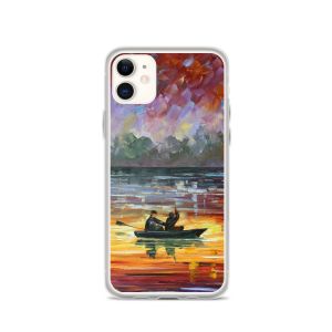 NIGHT LAKE FISHING - iPhone 11 phone case