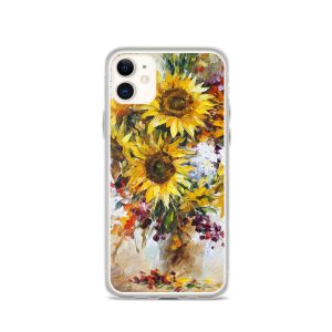 HAPPY SUNFLOWERS - iPhone 11 phone case