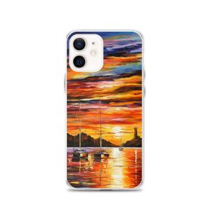 BY THE ENTRANCE TO THE HARBOR - iPhone 12 phone case