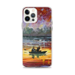 NIGHT LAKE FISHING - iPhone 12 Pro Max phone case