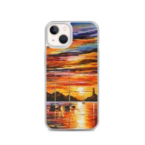 BY THE ENTRANCE TO THE HARBOR - iPhone 13 phone case