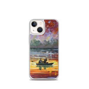 NIGHT LAKE FISHING - iPhone 13 mini phone case