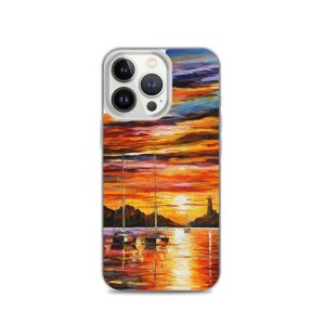 BY THE ENTRANCE TO THE HARBOR - iPhone 13 Pro phone case