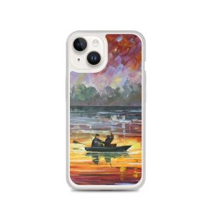 NIGHT LAKE FISHING - iPhone 14 phone case