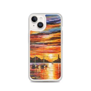 BY THE ENTRANCE TO THE HARBOR - iPhone 14 phone case