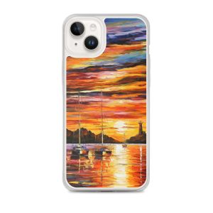 BY THE ENTRANCE TO THE HARBOR - iPhone 14 Plus phone case