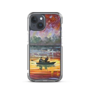 NIGHT LAKE FISHING - iPhone 15 phone case