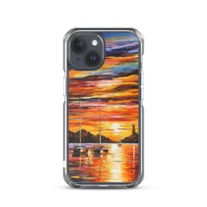 BY THE ENTRANCE TO THE HARBOR - iPhone 15 phone case