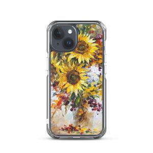 HAPPY SUNFLOWERS - iPhone 15 phone case