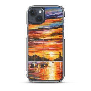 BY THE ENTRANCE TO THE HARBOR - iPhone 15 Plus phone case