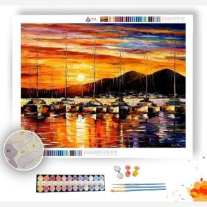 ITALY NAPLES HARBOR VESUVIUS - Paint by Numbers Full Kit