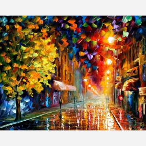 oil painting art, oil painting art classes, happy street