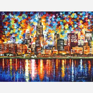 chicago canvas art