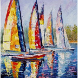 pinturas de veleros al oleo