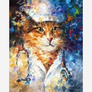 large canvas dog paintings, huge canvas art for sale,cat doctor,