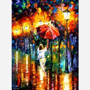 red umbrella, red umbrella painting, leonid afremov umbrella, girl with red umbrella painting, the red umbrella painting, girl with red umbrella, red umbrella canvas painting