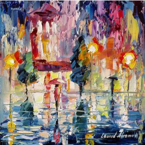 oil painting on canvas by leonid afremov, oil painting on canvas