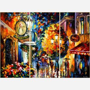 abstract city paintings