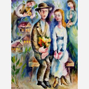 Leonid Afremov, oil on canvas, palette knife, buy original paintings, art, famous artist, biography, official page, online gallery, large artwork, Sity Scenes, umbrella, rain, people