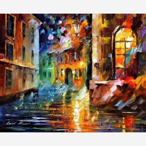 Leonid Afremov, oil on canvas, palette knife, buy original paintings, art, famous artist, biography, official page, online gallery, large artwork, european city