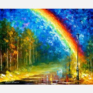 art for sale, rainbow knife