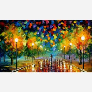 Leonid Afremov, oil on canvas, palette knife, buy original paintings, art, famous artist, biography, official page, online gallery, large artwork, impressioniAsm, landscape, park, walk,