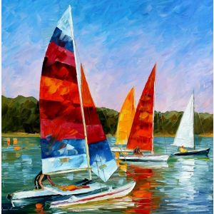 pinturas de veleros, pinturas de barcos veleros