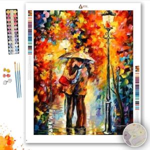 KISS UNDER THE RAIN 2 - Paint by Numbers Full Kit