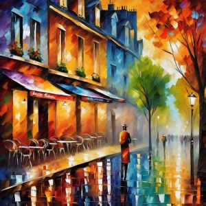 Mixed Media Painting By Leonid Afremov Studio
