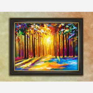 LARRY MORNING SUN OF JANUARY - FRAMED black 