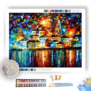NIGHT HARBOR - Paint By Numbers Full Kit