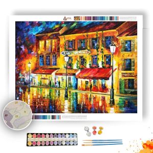 PARIS, MONTMARTRE AT NIGHT - Paint By Numbers Full Kit