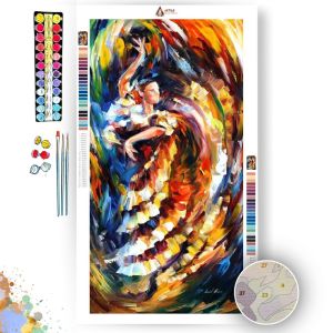 PASSIONATE  FLAMENCO - Paint By Numbers Full Kit